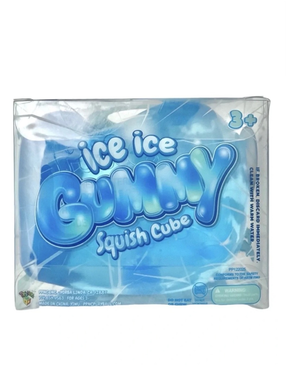 Ice Ice Gummy Squish Cube - Blue